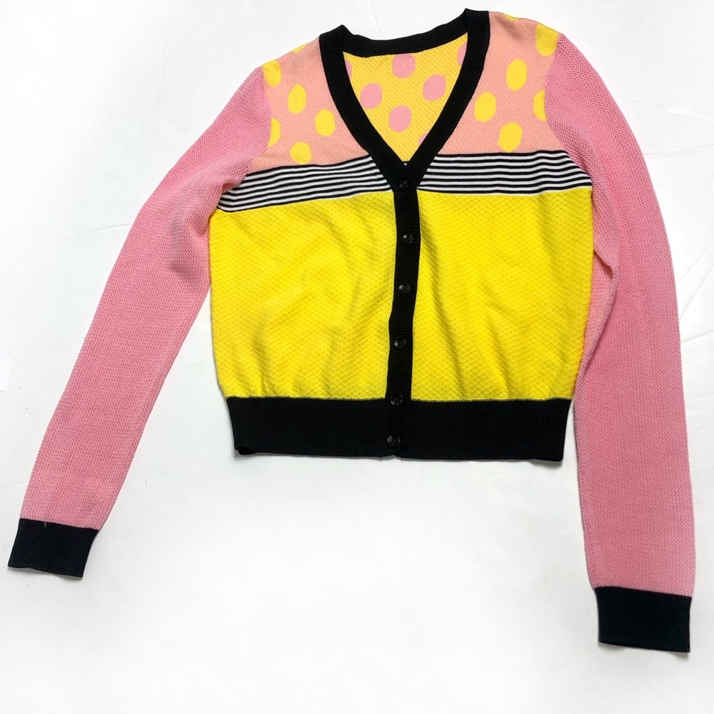 Girdear Vibrant colorful Cardigan Barbiecore cluttercore